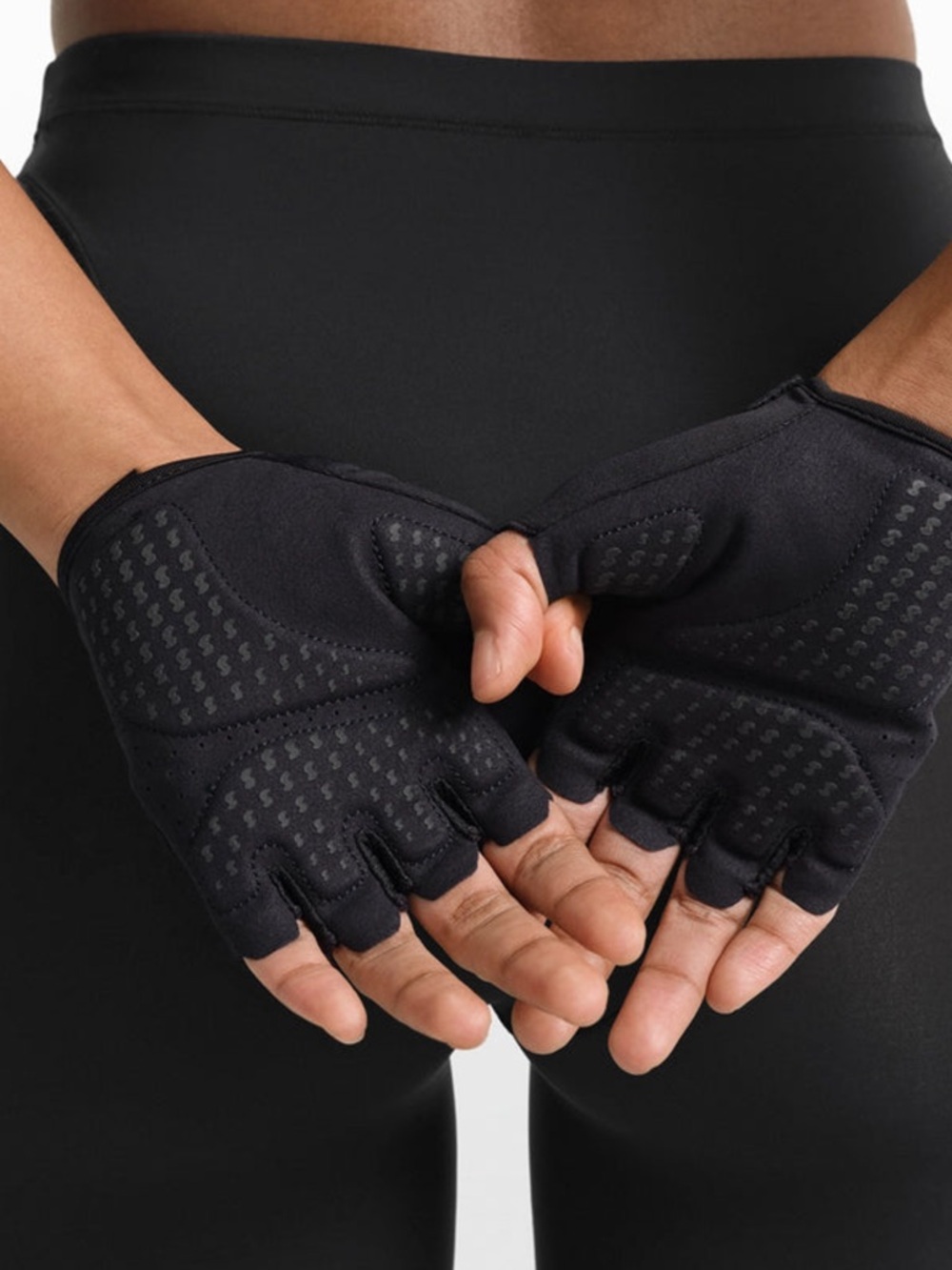 Nike Skims Black Fingerless Workout Gloves